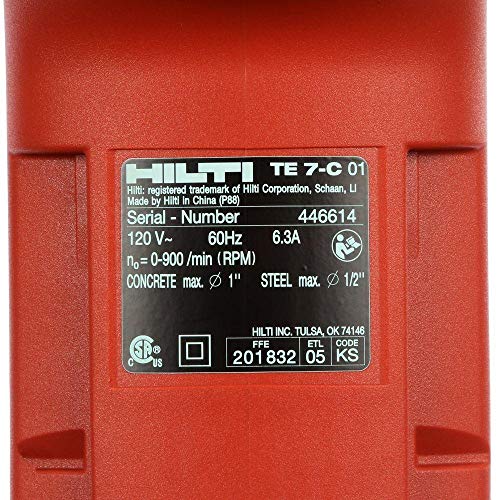 Hilti 228061 TE 7-C 120-volt Rotary Hammer Drill Package