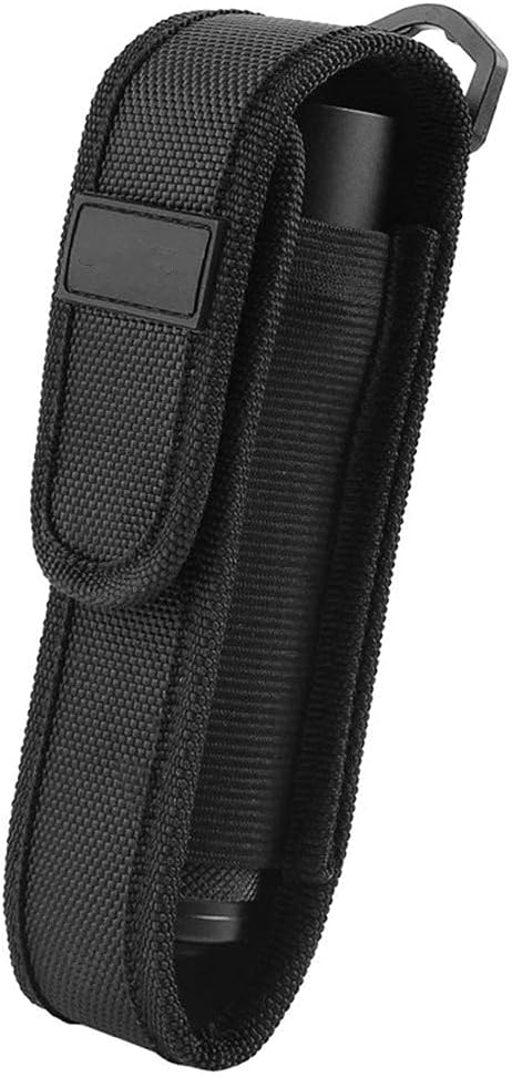 Flashlight Pouch, 16.5/20.5cm Molle LED Torch Holster Holder Cover Case for Outdoor Hunting Camping Hiking (L)