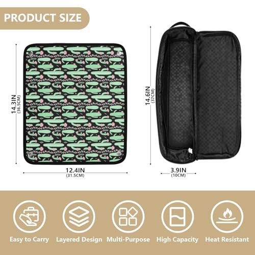 Bolsa de Viaje para Herramientas de Cabello para Mujer y Mat de Resistencia al Calor Impermeable Organizador de Viaje para Plancha, Rizador y Secador miniatura 4