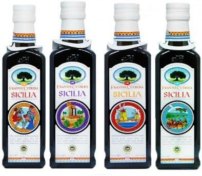 Frantoi CutreraIGP Sicilia Extra Virgin Olive Oil - Pack of 4