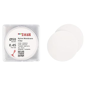 ADAMAS-BETA 100/Pk Micron Filter Nylon Membrane Filter 0.45um 50mm Micro Disc Membrane Filters for Laboratory Filtration