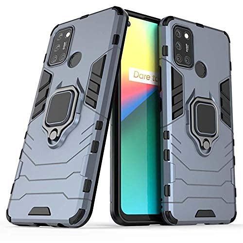 Cascov Armor Shockproof Soft TPU and Hard PC Back Cover Case with Ring Holder for Realme 7i - Armor Grey (B09N9XH6BR) Amazon Price History, Amazon Price Tracker