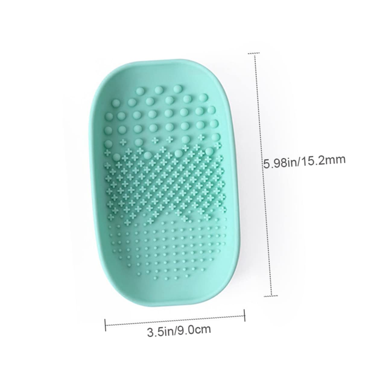 HAKIDZEL Makeup Brush Cleaner Bowl Brush Cleaning Pad Silicone Cleaning Scrubber Small Convenient
