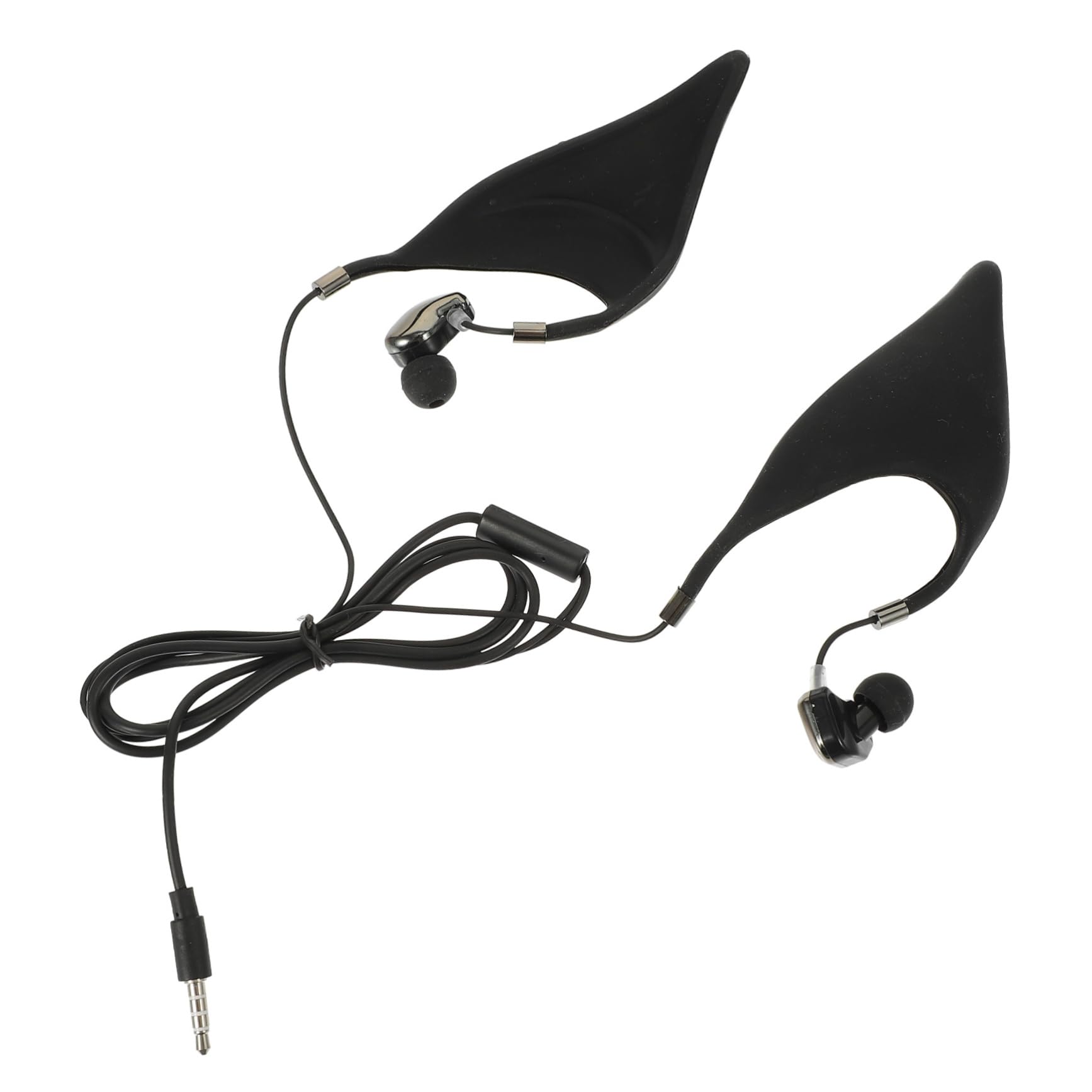 Wired in Ear Elf Ear Headset with Built in Microphone Breathable Comfortable Courses Call Centers Business Chats Stereo