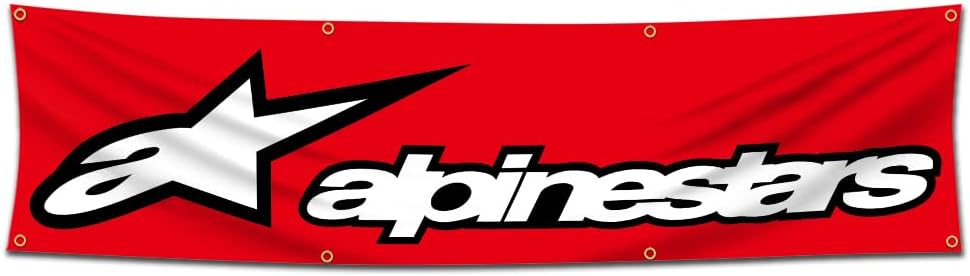 Alpinestar Banner Flag 2x8ft Car Motor Garage...