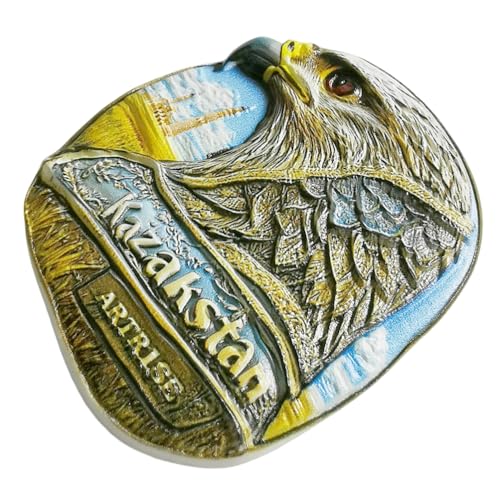 Imán decorativo souvenir turismo Kazajistán miniatura 3