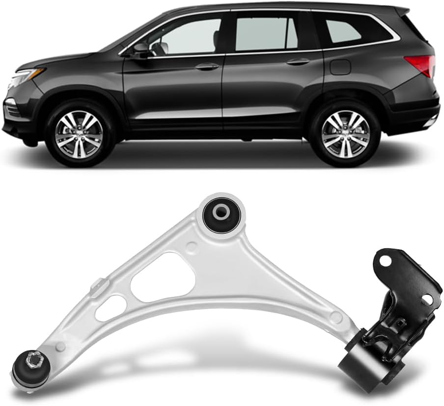 Front Left Lower Control Arm, Ball Joint & Bushing Assembly, Compatible with ACURA MDX 2014-2020, with HONDA Passport 2019-2021, Pilot 2016-2021, Ridgeline 2017-2021, Replace# 51360-T6Z-A00