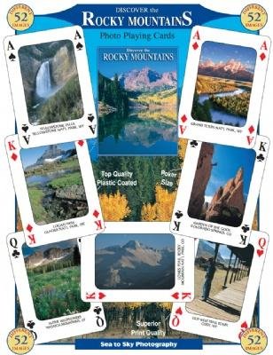 SEA and SKY Discover The Rocky Mountains Playing Cards