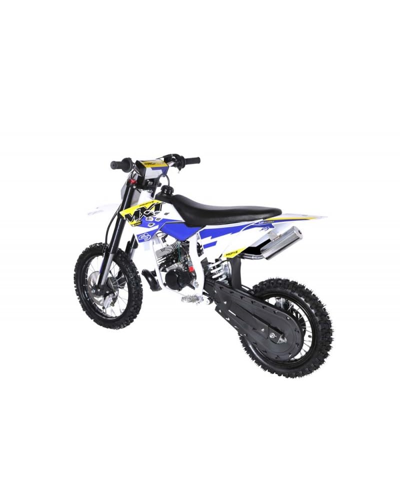 T-MOTO MiciCross MXT Replica Morini 50cc, Mini moto da cross bambini e ragazzi 14/12, Motocross Ragazzi 2 Tempi (Blu)