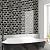 Black/Gold Marble Subway Tile Peel and Stick Backsplash 3D Self Adhesive 10 Sheets Marble Look Peel and Stick Backsplash Waterproof Heat-Resistant Subway Tile for Kitchen Bathroom Fireplace 12"x12"
