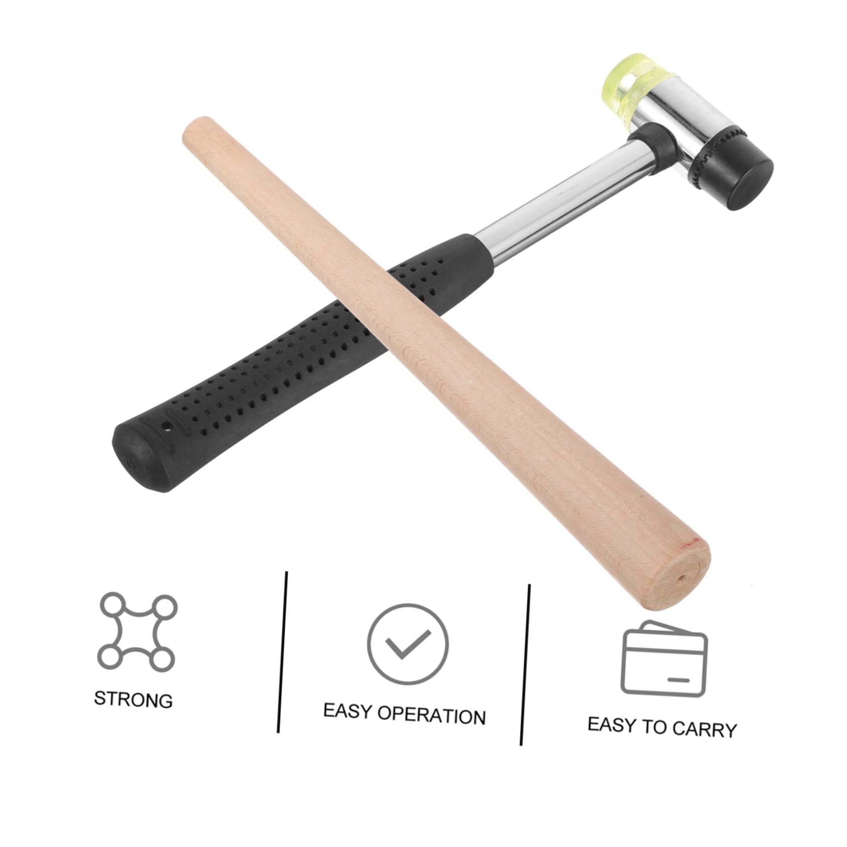 TOPPERFUN Juego de Mandriles para Reparación de Anillos, Ajustador Ligero de Madera y Metal para Joyería, Adecuado para Bricolaje y Tiendas Profesionales