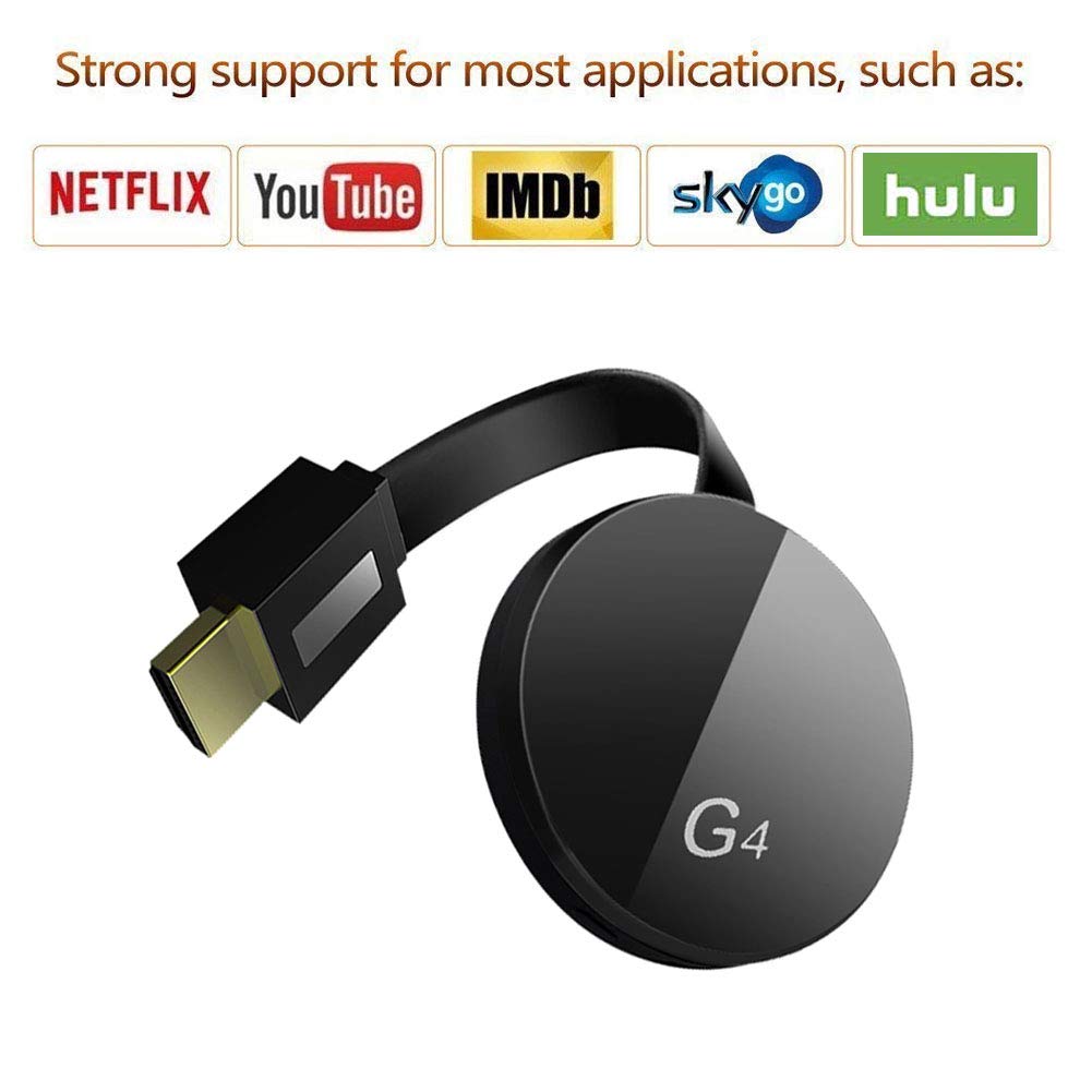 Wireless Display Dongle Receiver - High Speed HDMI Miracast Dongle Compatible for Android Smartphone Tablet Apple iPhone iPad, TV,1080P Wireless HDMI Dongle