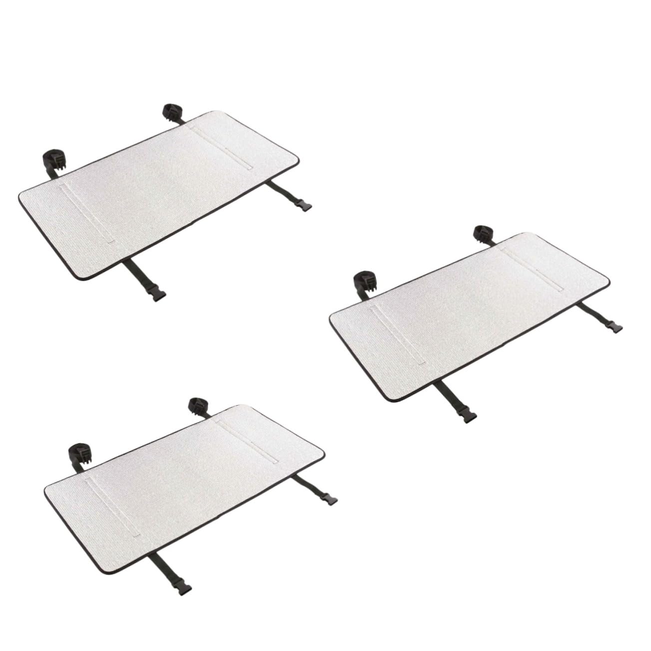 3pièces Couvercle Aluminium Pour Climatisation Anti-pluie Et Anti-soleil Housse De Climatisation Extérieure Résistante Feu Et Imperméable