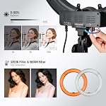 NEEWER 18"/45cm Ring Light Kit [New Version], 55W 5600K Dimmable LED Ringlight with Tripod Stand Phone Holder for iPhone Selfie Makeup Lash Tattoo Studio Photo Video Recording Studio Lighting, RL-18