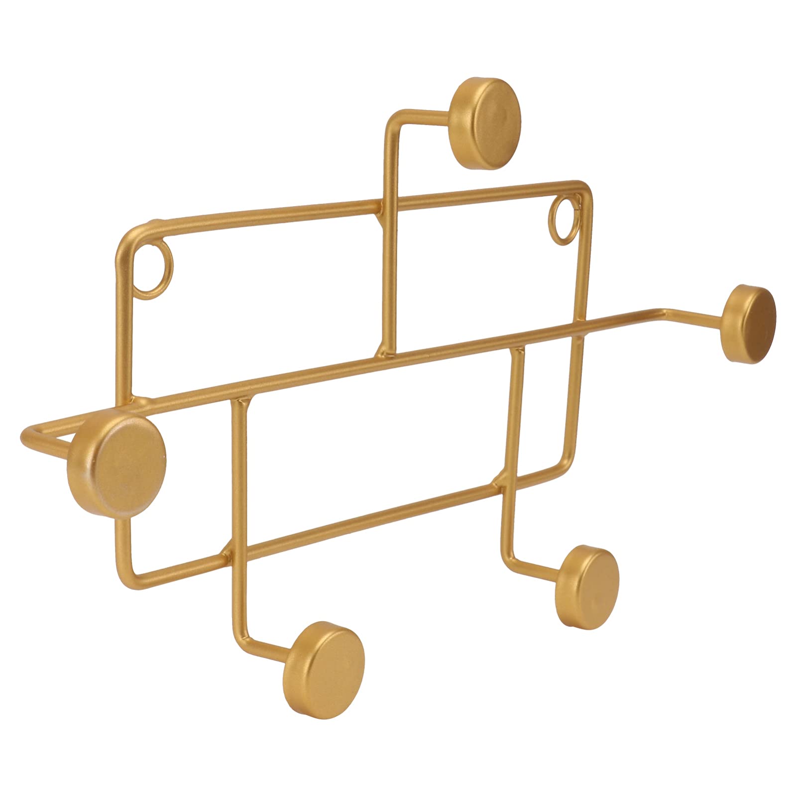 ISCBAFYX 2 Asciugamani in Metallo Portamonete Montati su Rack Organizzazione Chiavi Battute Cappelli da Cucina Berretto Senza Traccia Versatile Porta Tazza in Ferro Appendiabiti Pesante Cappello per