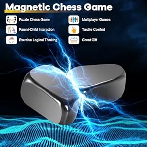 Magnetic Chess Game, Magnet Game with Rope, Party Travel Desktop Magnetic Strategy Game, Kids Gifts Family Games Educational Games for Kids and Adults Magnetic Chess Game Magnet Game with Rope Party Travel Desktop Magnetic Strategy Game Kids Gifts Family Games Educational Games for Kids and Adults