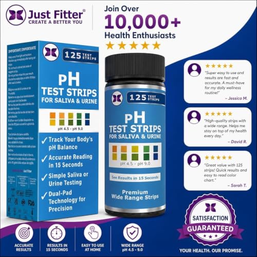Image of pH Test Strips for Testing Alkaline and Acid Levels in The Body. Track & Monitor Your pH Level Using Saliva and Urine. pH Tester for Highly Accurate Results in Seconds.