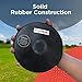 SPORTAXIS Rubber Discus Throw - Solid Rubber Construction - Ideal for Track and Field Training – Black – 2 KG - Enhance Your Discus Throwing Skills – Ideal for High School & College Throwers