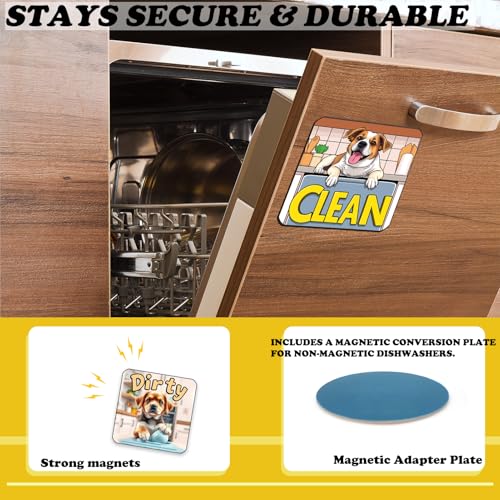 Imán decorativo para lavavajillas con diseño de perro miniatura 3