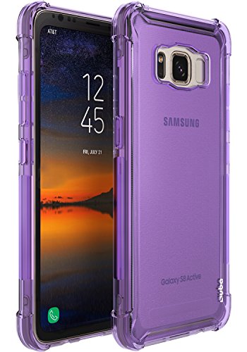 OUBA Galaxy S8 Active Case, Anti-Scratches Slim Flexible TPU Gel Premium Soft Bumper Rubber Protective Case Cover for Samsung Galaxy S8 Active - Purple