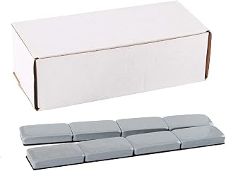 1OZ Adhesive Wheel Weights,1 oz Grey Stick-on Adhesive Tape,A Box of 18 Bars, 4 oz one Piece (72 oz Pack)