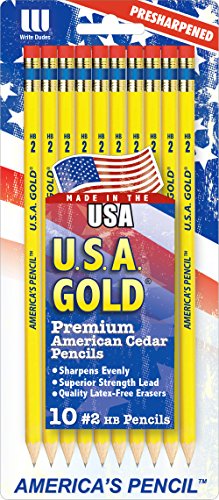 The Write Dudes U.S.A. Gold Pencils miniatura 2