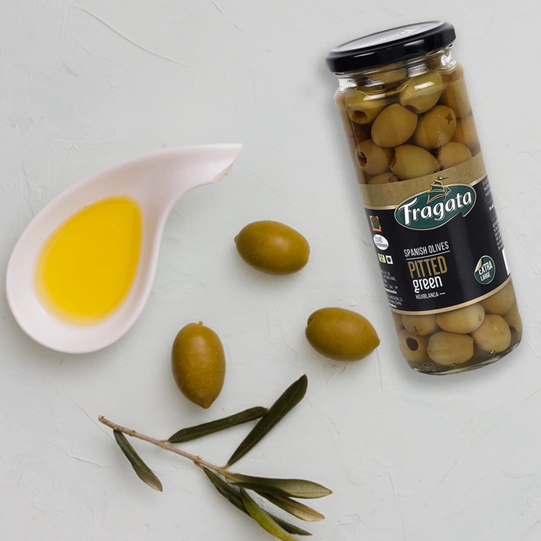 Fragata Queen Pitted Green Olives 340G - Image 6 thumbnail