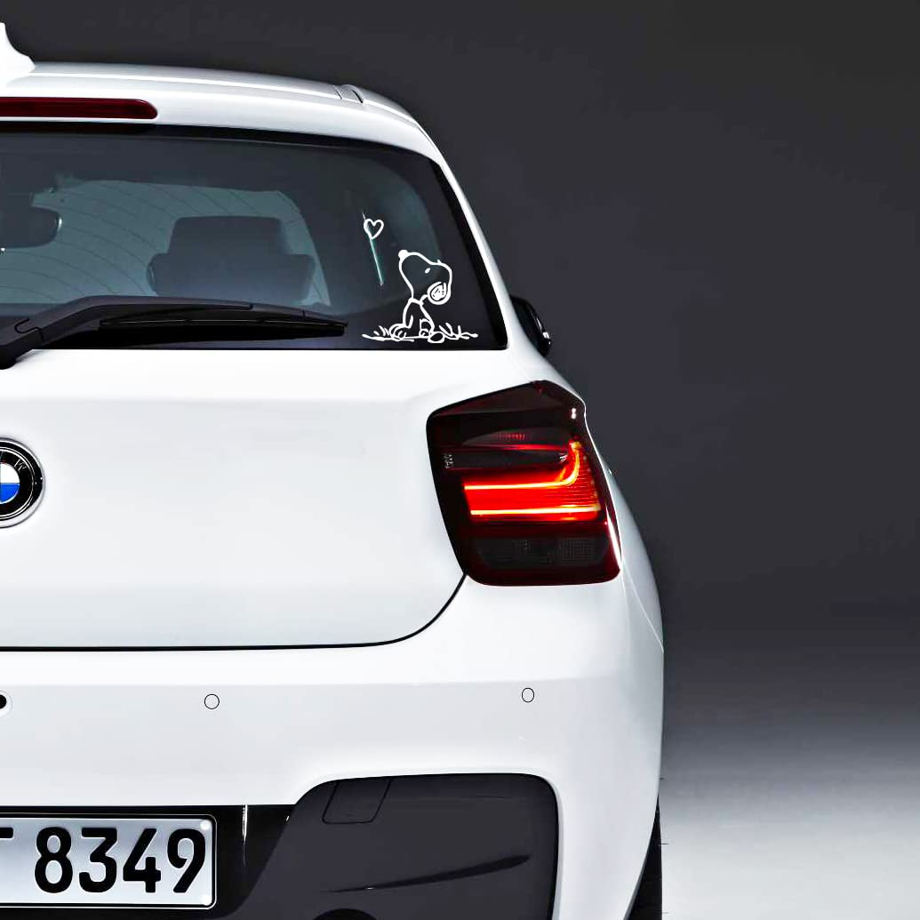 Adesivo Auto Snoopy Gesar 9x11cm - Vinile Di Alta Qualità, Resistente Alle Intemperie - Foto 8