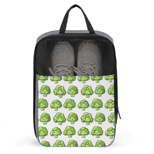 Sac à chaussures de golf anti-saleté imprimé brocoli pour valise propre