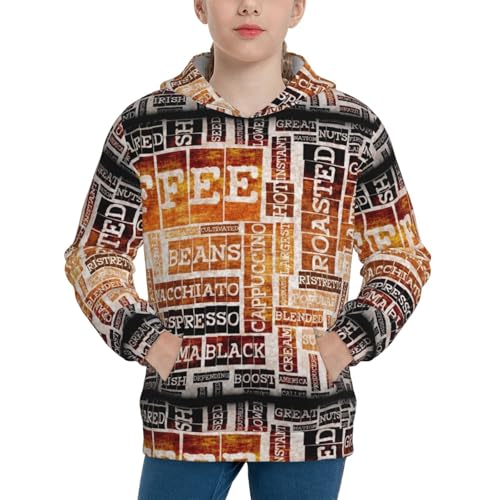 Happy Avocado Kid Hoodies Boys Sweatshirts Girls Pullover with Pocket