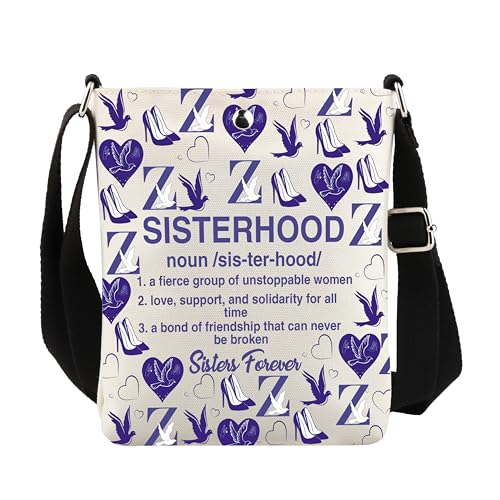 VAMSII Sorority Gift for Women 1920 Finer Women Crossbody Bag Sorority Big Sister Gift Sisterhood Gift for Her