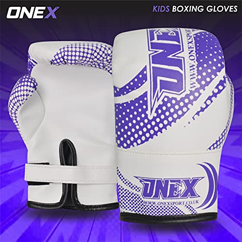 Junior/kids Boxing Gloves Sparring * Pro 2oz-4oz-6oz Punch Bag Fight MMA Muay Thai Grappling Fight Mitts Martial Arts Training Kickboxing Punching Glove (Blue - Image 2