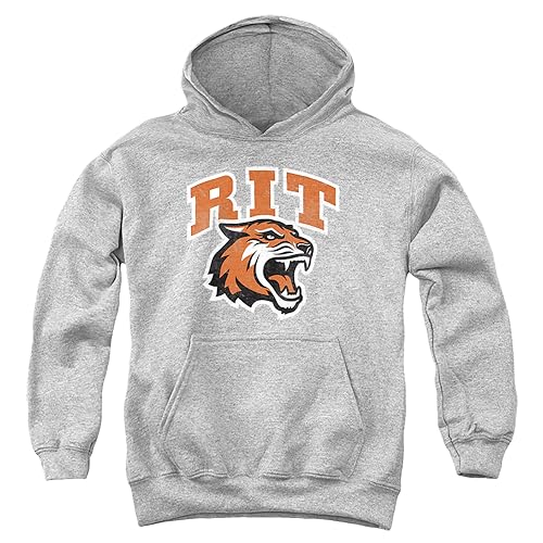 LOGOVISION Rochester Institute of Technology RIT Official Tigers Logo Youth Kids Boy/Girls Pull-Over Hoodie