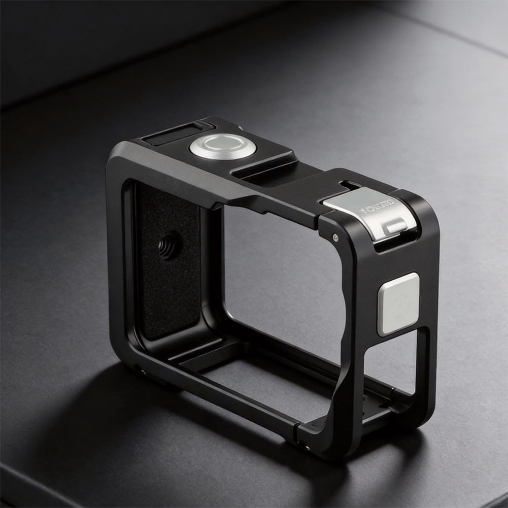 Cage métallique robuste pour DJI Action 6 conçue pour protéger contre les chutes, les rayures et l'exposition environnementale lors d'une utilisation active