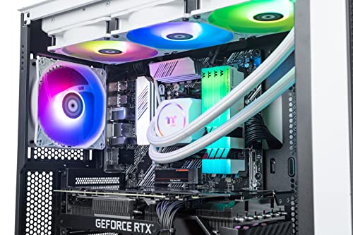 Image of Thermaltake Frostbite 380 Gaming Desktop (AMD Ryzen 7 5800X 8-core, ToughRam RGB DDR4 3600Mhz 32GB Memory, NVIDIA GeForce RTX 3080, 1TB NVMe M.2, Win10 Home) D3FB-B550-380-LCS
