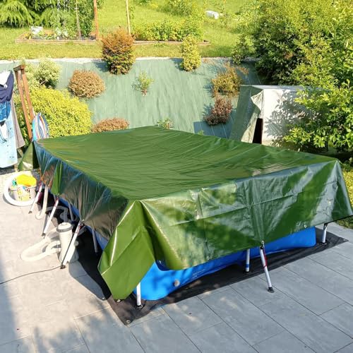 Lona de PVC verde para piscinas y muebles de jardín en épocas de invierno 3