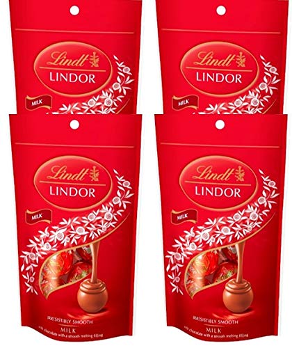 LINDOR ミルクチョコレート 4個セット Amazon | [Lindt ] リンツLindorミルクチョコレートのマルチパック