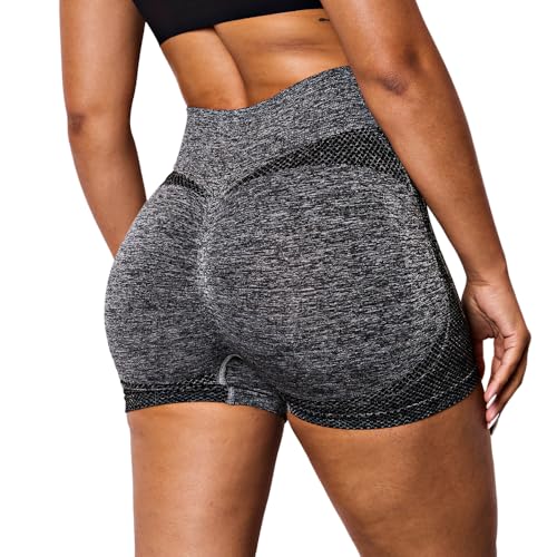 Shorts Tipo Levanta Bumbum Amidila Feminino Para Academia e Atividades Fisícas Cor Cinza
