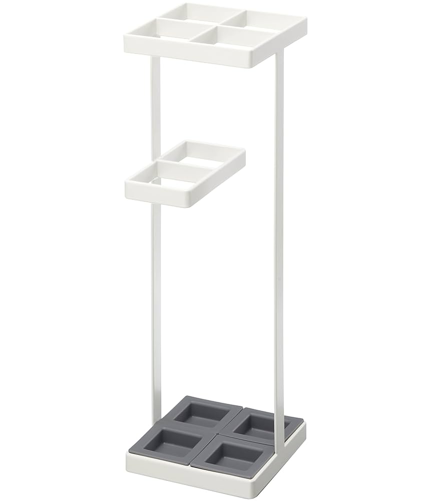 傘立て  アンブレラスタンド 引っ掛けアンブレラスタンド タワー ホワイト｜玄関