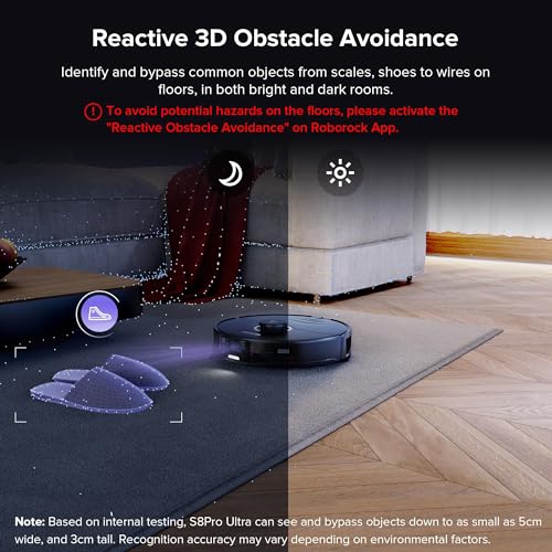Image of roborock S8 Pro Ultra Robot Vacuum and Mop, Auto-Drying, Self-Washing, Liftable Dual Brush & Sonic Mop, 6000Pa Suction, Self-Refilling, Self-Emptying, Obstacle Avoidance, Black (Renewed)