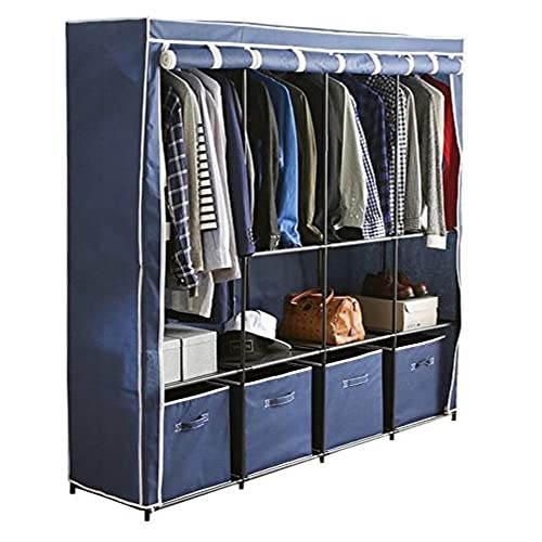Iris Plaza WR-G002 Hanger, Hanger Rack, Rack, Storage, Wardrobe, Width 68.9 x Height 65.7 inches (174 x 167 cm), Navy