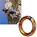 SPYMINNPOO Climbing Rappel Rings, 12mm Opening Detachable Climbing Connector Belay for Rock Climbing Arborist Connection Point (Gold)
