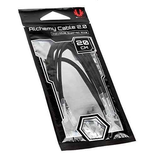 BitFenix Alchemy 2.0 PSU Kabel, 5 x 20 cm, Schwarz