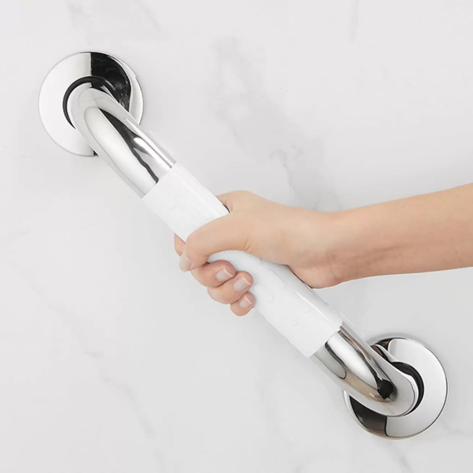 Barra De Apoyo para Ducha, Barras para Personas con Discapacidad, Asa De Asistencia para El Baño para Personas Mayores, Discapacitadas Y Embarazadas(38cm)