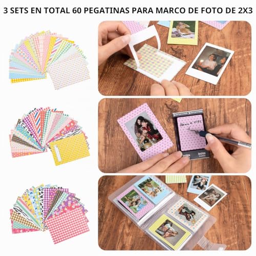 Kit de accesorios de fotos 2x3 con álbum y marcos para Instax Mini 12 5