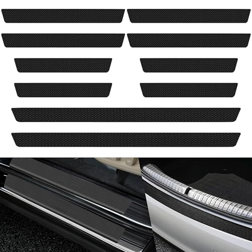 10 Piezas Protectores Umbral Puerta, Protectoras para Umbral de Puerta, Pegatinas Umbral de Puerta de Coche Protector Puerta Coche Adhesivo Umbral Puerta para Mayoría de los Coches