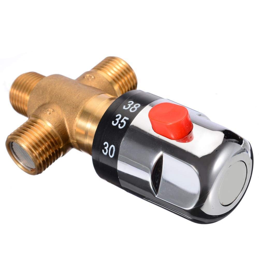 JIYAMI'EN EL 1pc valvola termostatica Standard G1 / 2 '' valvola di Rubinetto di Controllo Parti di Ricambio di miscelazione Temperatura dell'Acqua