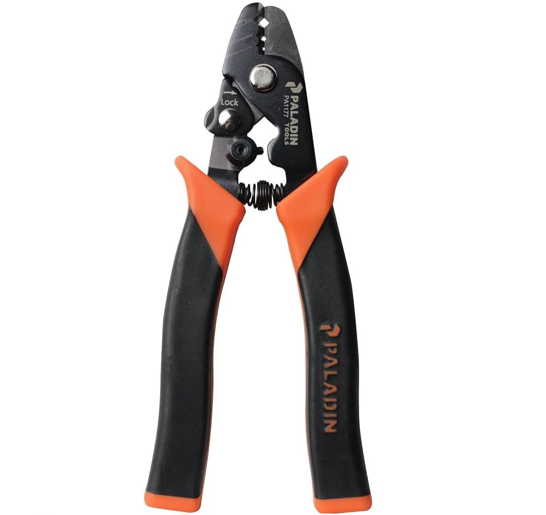 Paladin Tools PA1177 Pro-Grip 3-in-1 Fiber Optic Stripper, Professional Grade Adjustable Fiber Stripper