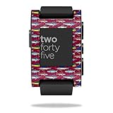 MightySkins Skin Compatible with Pebble Smart Watch – Saltwater Collage | Protective, Durable, and Unique Vinyl Decal wrap Cover | Easy to Apply, Remove, and Change Styles | Made in The USA