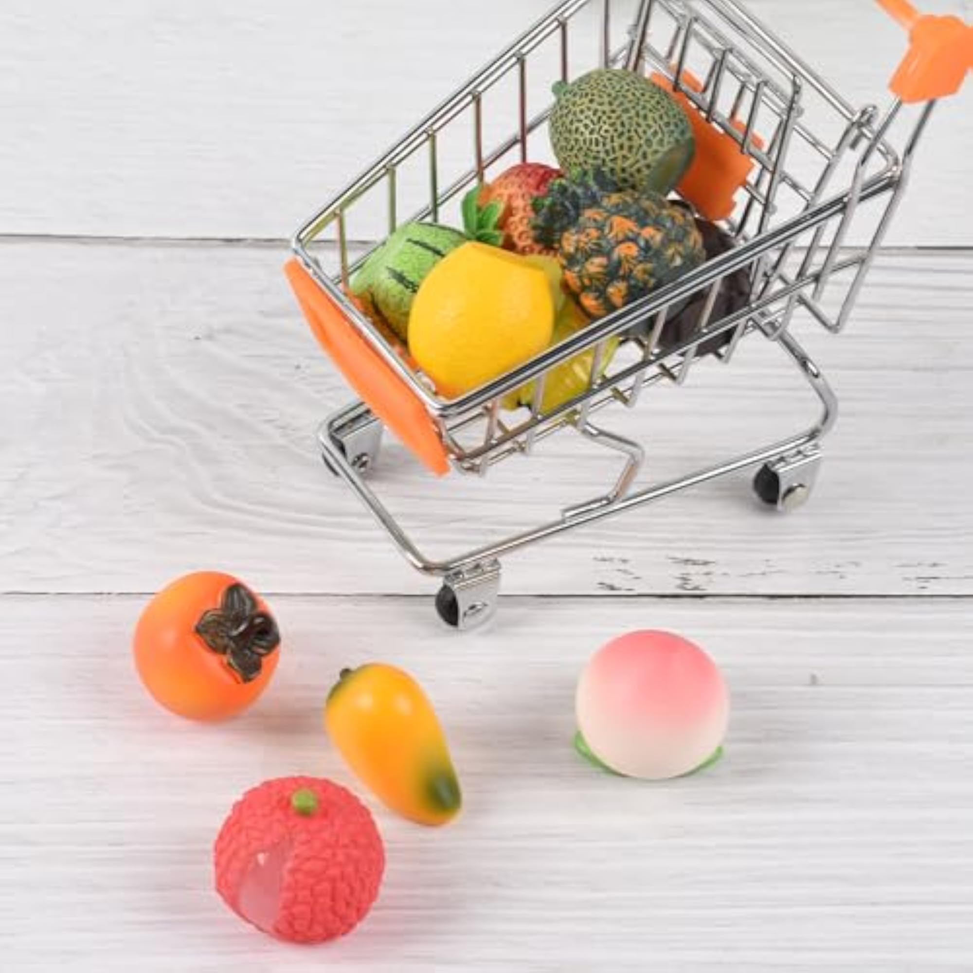 Mini Mixed Fruits 11Pcs, Artificial Fruit Figurines for Display